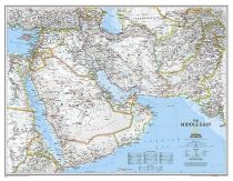 National Geographic - Carte murale plastifiée - Moyen Orient 