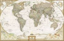 National Geographic - Planisphère Monde antique - Mini format - Papier