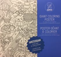 Omy Design - Poster géant à colorier - Amsterdam