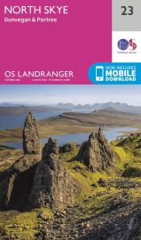 Ordnance Survey - Carte de randonnées - OS 23 - Île de Skye - Nord