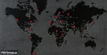 Palomar Design - Pinworld map - Carte du Monde à épingler (Noir)