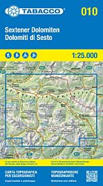 Tabacco - Carte de Randonnées - 10 - Sextener Dolomiten, Dolomiti di Sesto