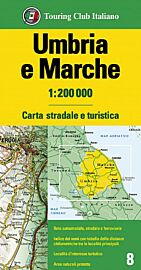 T.C.I (Touring Club Italien) - Carte d'Ombrie et Marches (Umbria e Marche)