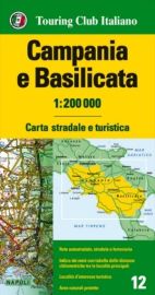 T.C.I (Touring Club Italien) - Carte de Campanie - Basilicate