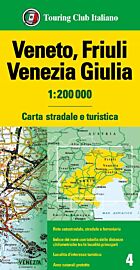 T.C.I (Touring Club Italien) - Carte de Vénétie, Frioul, Vénétie-Julienne (Veneto, Friuli, Venezia Giulia)