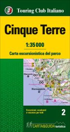 T.C.I (Touring Club italien) - Carte des Cinque Terre 