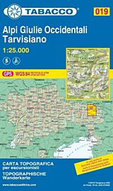 Tabacco - Carte de randonnées - 019 - Alpi Giulie Occidentali / Tarvisiano