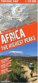 Terra Quest - Carte de Trekking - Africa - The highest peaks
