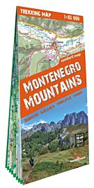 Terra Quest - Carte de Trekking - Montagnes du Monténégro (Durmitor, Bjelasica, Prokletije, Komovi)