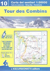 L'Escursionista - Carte de randonnées - Collection Alte vie pocket - N°10 - Tour des Combins