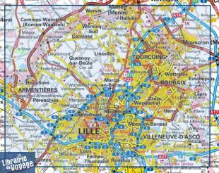 I.G.N - Carte au 1-25.000ème - Série bleue - 2504SB - Lille - Roubaix - Tourcoing