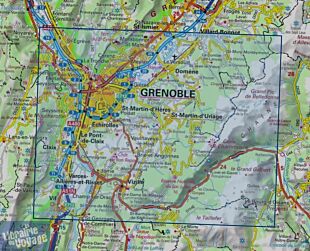 I.G.N - Carte au 1-25.000ème - TOP 25R - 3335 OTR - Grenoble - Chamrousse - Belledonne - Résistante