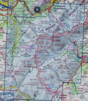 I.G.N Carte au 1-25.000ème - TOP 25R - 3531 ETR - Saint-Gervais-les-Bains - Massif du Mont-Blanc - Résistante