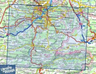 I.G.N - Carte au 1-25.000ème - TOP 25 - 3622OT - Montbéliard - Vallée du Doubs