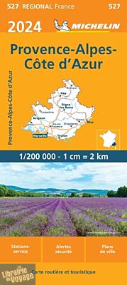Michelin - Carte Régionale n°527 - Provence-Alpes-Côte d'Azur - Edition 2024