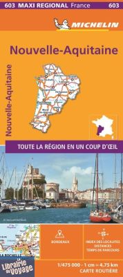 Michelin - Carte Maxi-Régionale n°603 - Nouvelle Aquitaine