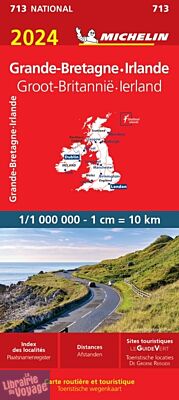 Michelin - Carte N°713 - Grande-Bretagne, Irlande - Edition 2024