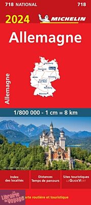 Michelin - Carte N°718 - Allemagne - Edition 2024