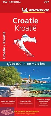 Michelin - Carte routière - Réf.757- Croatie