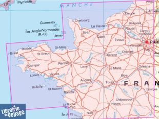 I.G.N - Réf.801 - Carte du Nord-Ouest de la France - Edition 2020