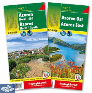 Freytag & Berndt - Lot de cartes de randonnées - Réf.WKP 3 - Açores