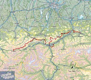 Cicerone - Guide de randonnées (en anglais) - Trekking Austria's Adlerweg (the eagle's way across the austrian alps in Tyrol)