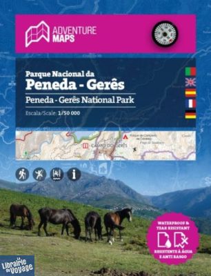 Adventure Maps - Carte de randonnées - Carte du Parc National de Peneda-Gerês (nord du Portugal)