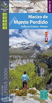 Alpin a - Carte Alpina 3000 - Macizo de Monte Perdido - Valle de Ordesa - Pineta