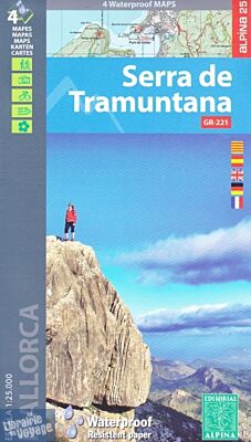 Alpina - Carte de randonnées - Alpina 25 - Serra de Tramuntana (GR221)