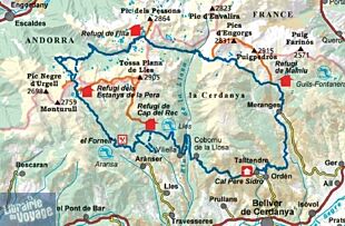 Alpina - Carte de randonnées - Ruta dels Estanys Amagats