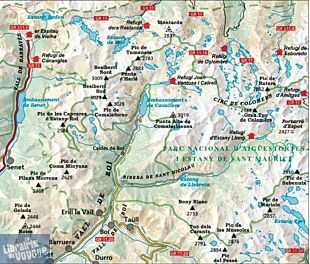 Alpina - Carte de randonnées - Vall de Boi - Aigüestortes (Ouest du parc)