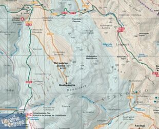Alpina - Carte de randonnées - Valles de Irati y Aezkoa - Vallee de Salazar - Sierra de Abodi 