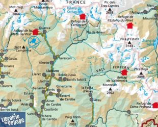 Editions Alpina - Carte de randonnées (double carte) - Pica d'Estats - Mont Roig - Vall Ferrera - Valls de Cardos