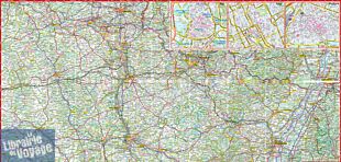 Express Map - Carte plastifiée - Alsace et Lorraine
