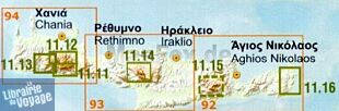 Anavasi - Carte de Randonnée - Crète réf.11.15 - Mt Sitis - Mt Selena