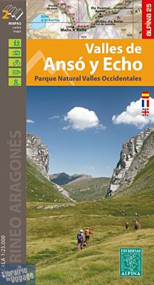 Editions Alpina - Carte de randonnées - Valles de Anso y Echo