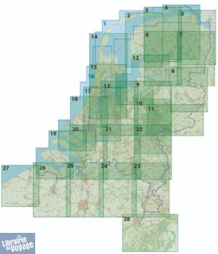 ANWB (cartes cyclistes des Pays-Bas) - N°14 - Nord Hollande - Alkmaar - Enkhuisen - Den Burg