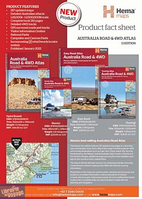 Hema maps - Atlas - Australie (Road & 4WD handy atlas)