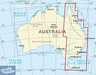 Reise Know-How Maps - Carte de l'est de l'Australie