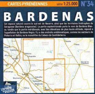 Editions Sua Edizioak - Carte de randonnées n°34 - Parc naturel des Bardenas Reales