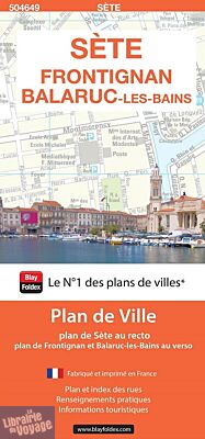 Blay Foldex - Plan de Ville - Sète (avec Frontignan et Balaruc-les-Bains)