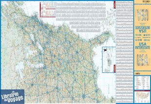 Borch Map - Carte des Etats-Unis (USA Interstate)