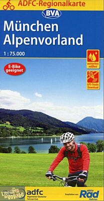 BVA & ADFC Verlag - Carte vélo indéchirable - München Alpenvorland 