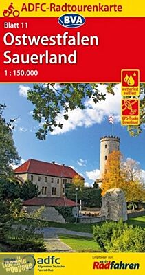 BVA Verlag - Carte indéchirable n°11 - Ostwestfalen Sauerland