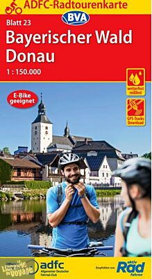 BVA Verlag - Carte indéchirable n°23 - Bayerischer Wald Donau