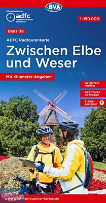 BVA Verlag - Carte indéchirable n°6 - Zwischen Elbe und Wesser