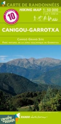 Rando éditions - Carte de randonnées au 1-50.000ème - n° 10 - Canigou - Garrotxa (Canigo Grand site, Parc naturel de la zone vocanique de Garrotxa)