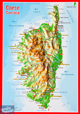 Georelief - Carte Postale en relief - Corse