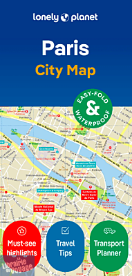 Lonely Planet - Plan de ville (en anglais) - Paris city map