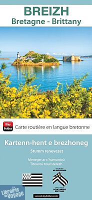 Blay Foldex - Carte - Breizh, Bretagne (carte routière en langue bretonne)